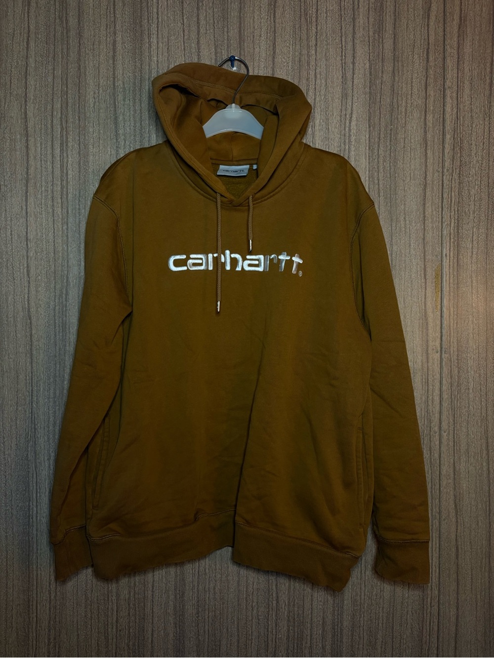 Carhartt Wip Brown Logo Pullover Hoodie